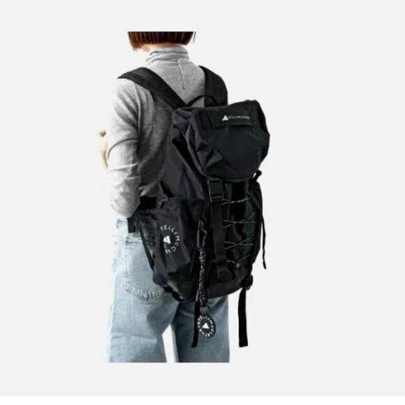adidas by Stella McCartney Women's Backpack Rucksack Black New - Picture 7 of 16